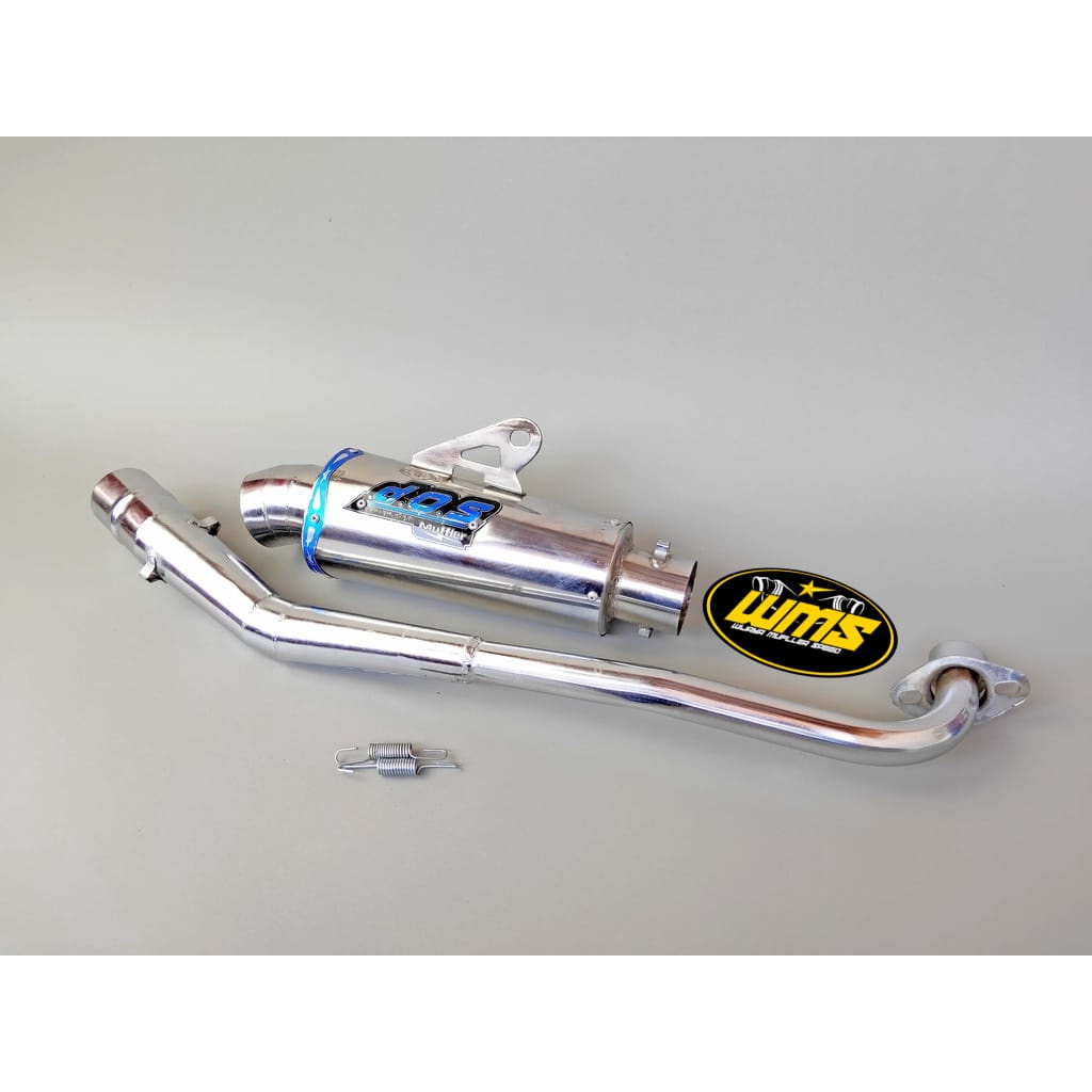 Knalpot racing DOS all bebek supra x 110/125/blade/revo/kharisma/jupiter/shogun/smash/astrea/kirana,