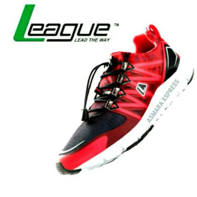 League Original Kumo 1.5 Buttercop LA M Sepatu Lari - Red Black