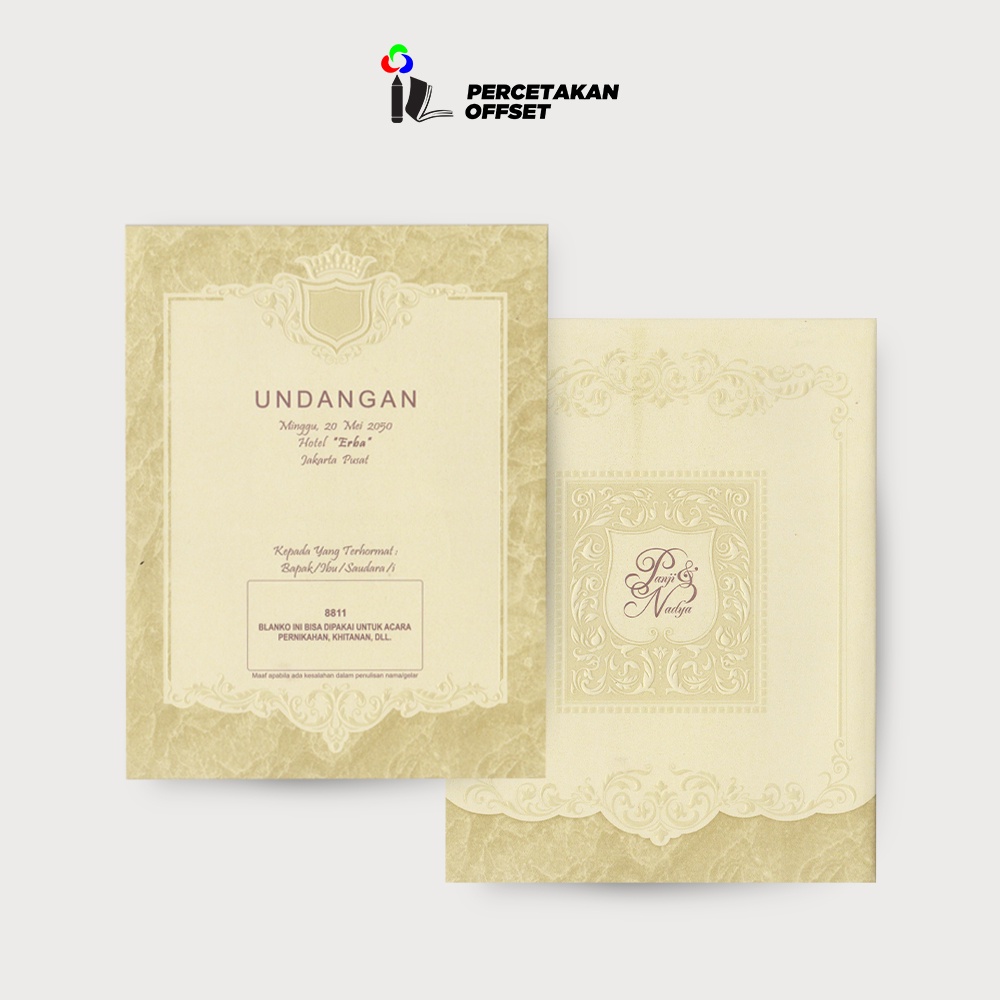 Undangan Pernikahan / Undangan Erba 8811