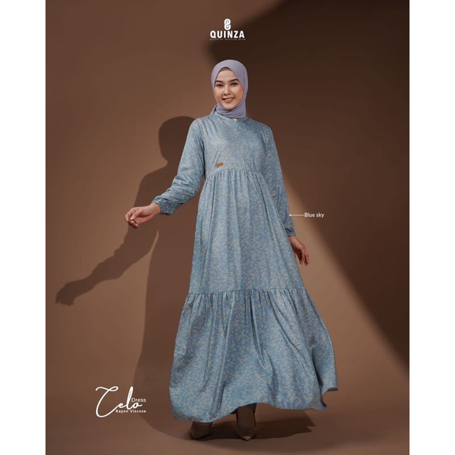 CELO DRESS M Blue sky by QUINZA