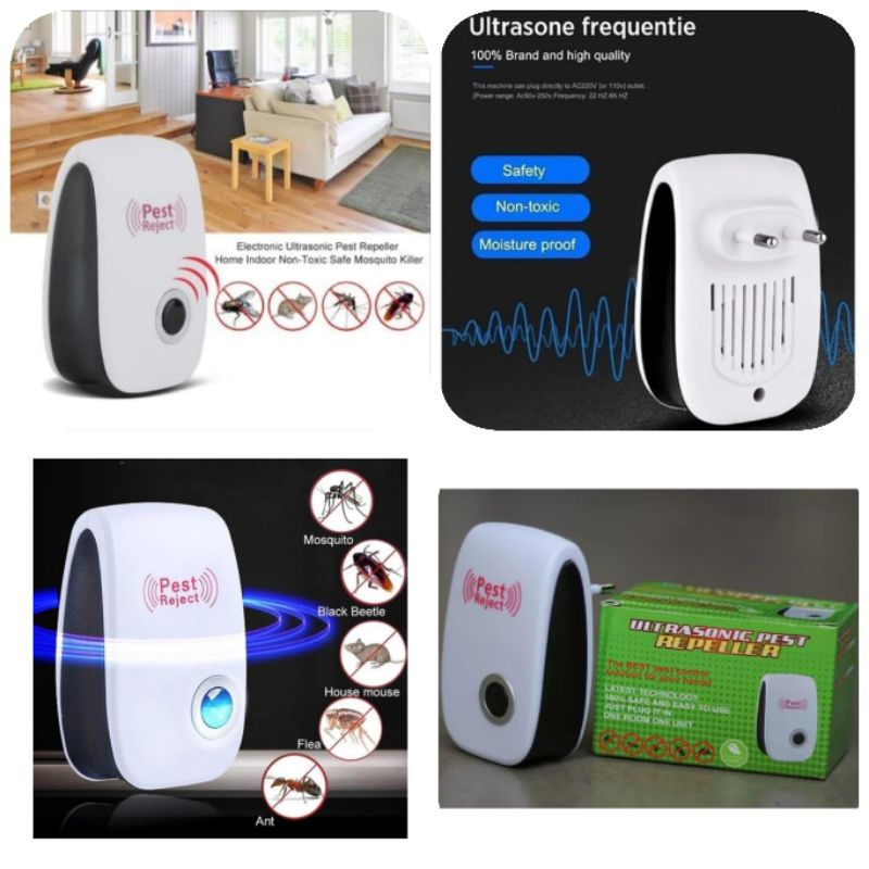 ULTRASONIC PEST REJECT REPELLER ALAT PEMBASMI SERANGGA KECOA NYAMUK TIKUS BEST SELLER