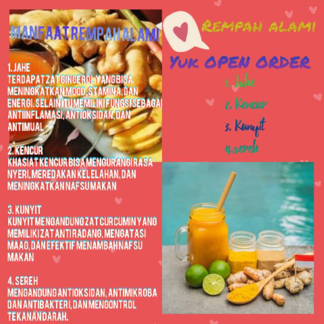 

Rempah alami~minuman sehat~obat tradisional