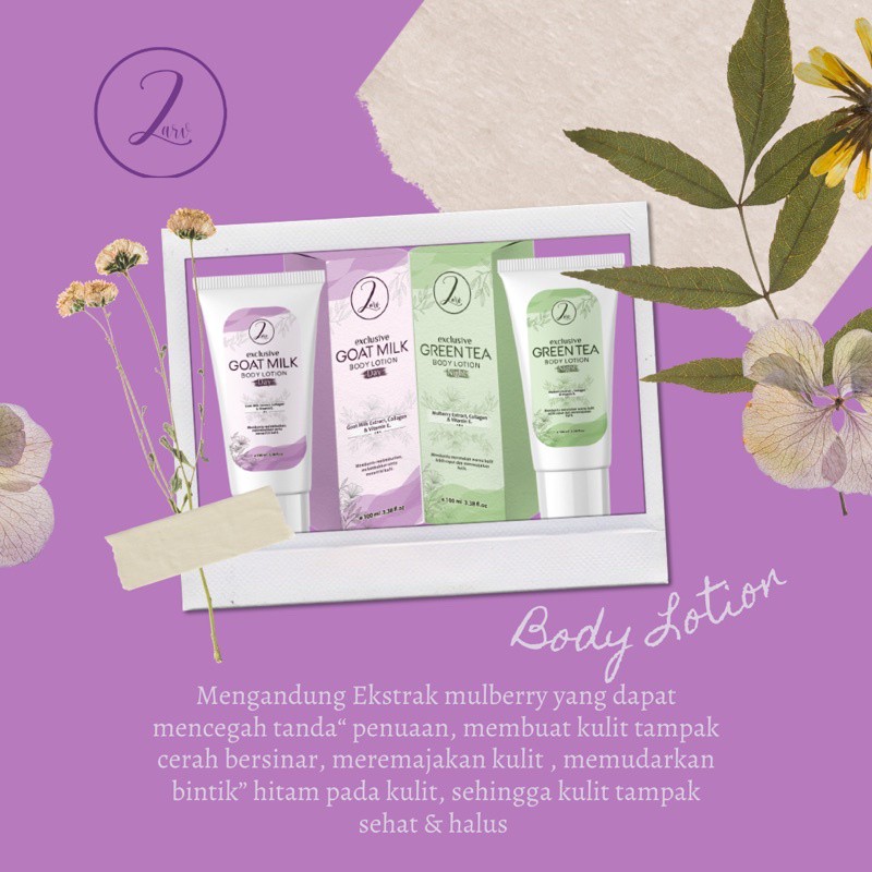 BPOM Lotion Pemutih Badan/ Body Lotion Dosting Exclusive Green Tea by Zarv Skincare