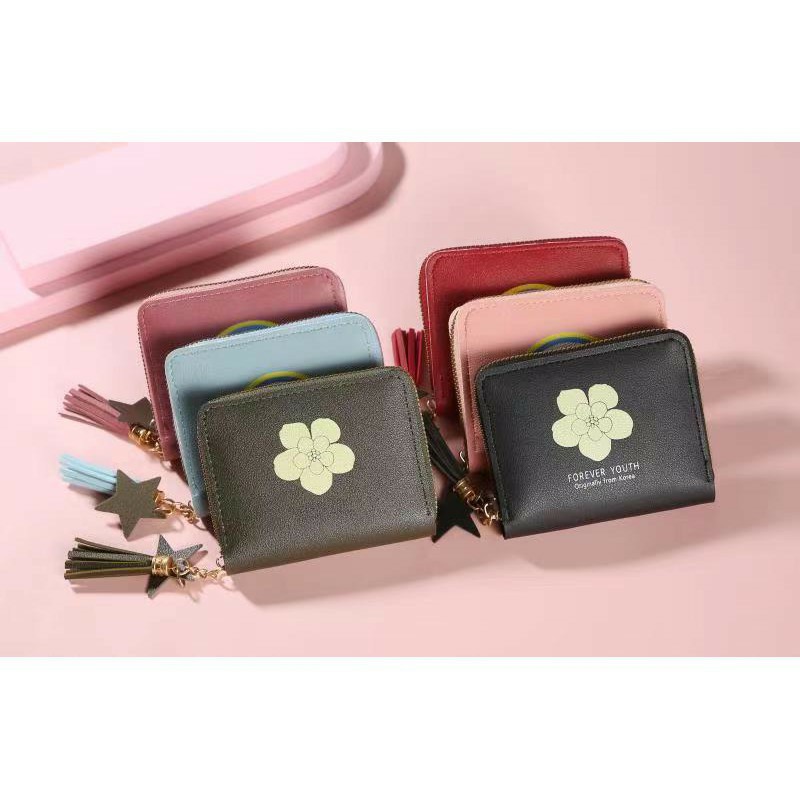 (COD) Dompet Mini Wanita Dompet Koin/Uang Kertas WanitaMALL SHOPPING