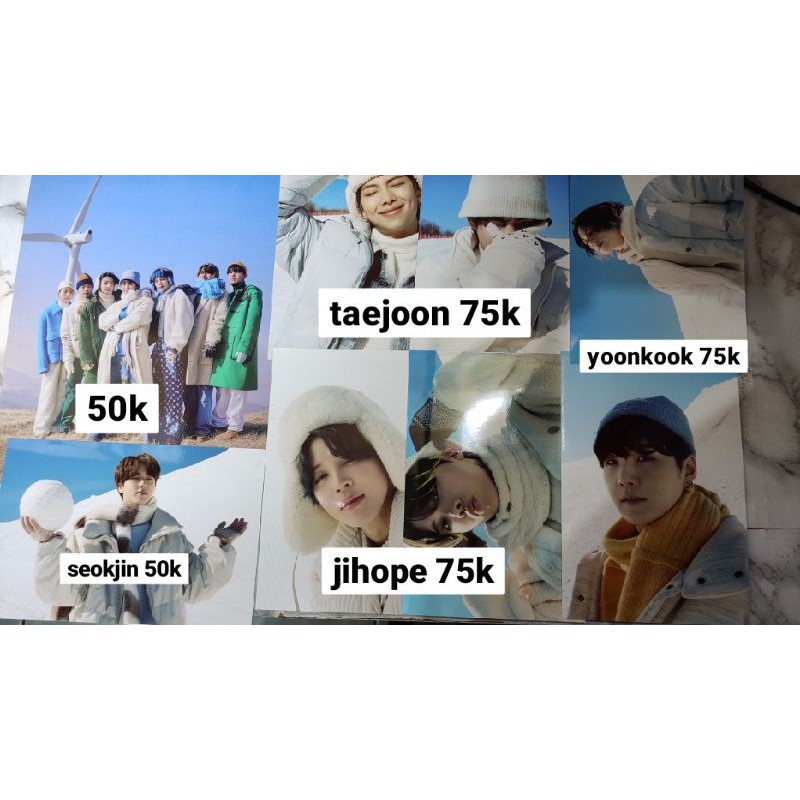 BTS WINTER PACKAGE 2021 SHARING 4x6 Photo & Mini Poster