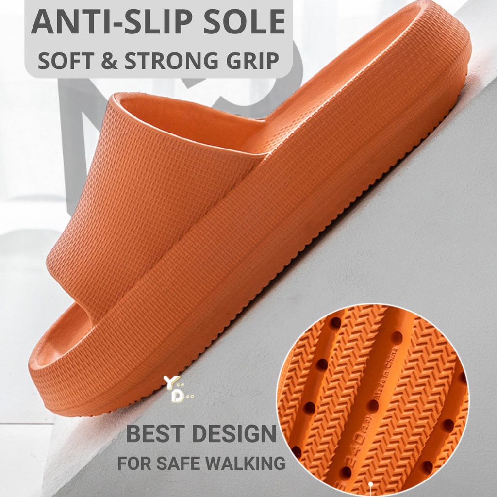 Sendal Korea Selop Karet Universal Polos EVA Anti Slip &amp; Air Empuk Fleksibel Unisex BERKUALITAS - Sendal Flip-Flop