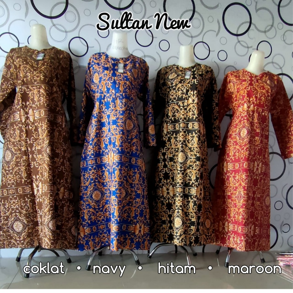 [katalog 6] GAMIS KATUN MOTIV SULTAN VINTAGE ETNIK / Gamis Katun Motif Busui