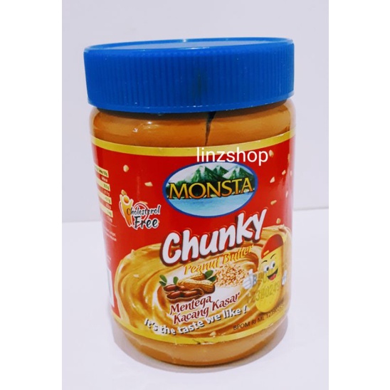 

monsta chunky peanut butter / selai kacang kemasan 500 gr