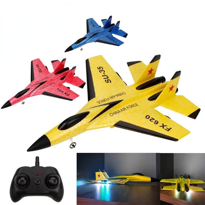 Pesawat Terbang Remote Control Pesawat Mainan Remote Control Glider Foam Sinyal 2.4G RC