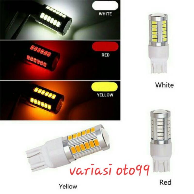 Lampu LED Sein Reting Sen Monster Rem Mobil Motor T20 33 Titik Super Bright