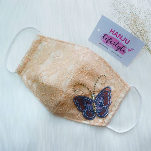 MASK FILTER BUTTERFLY / MASKER GAYA / MASKER CANTIK / MASKER FILTER