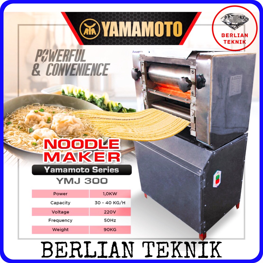 Noodle Maker Mesin Gilingan Mie Yamamoto YMJ 300 Stainless