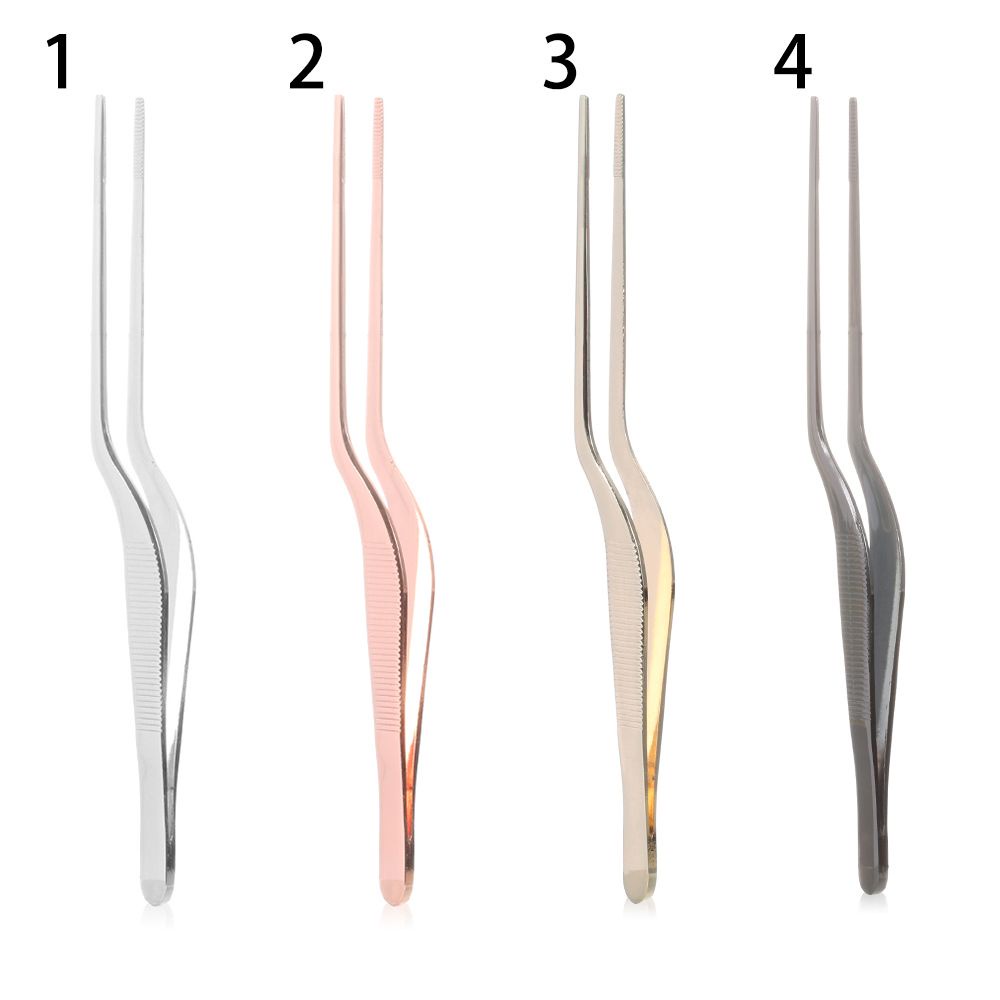 PREVALENT New Food Tweezer Plating BBQ Clip Barbecue Tongs Kitchen Tool Chef Hot Serving Presentation Stainless Steel