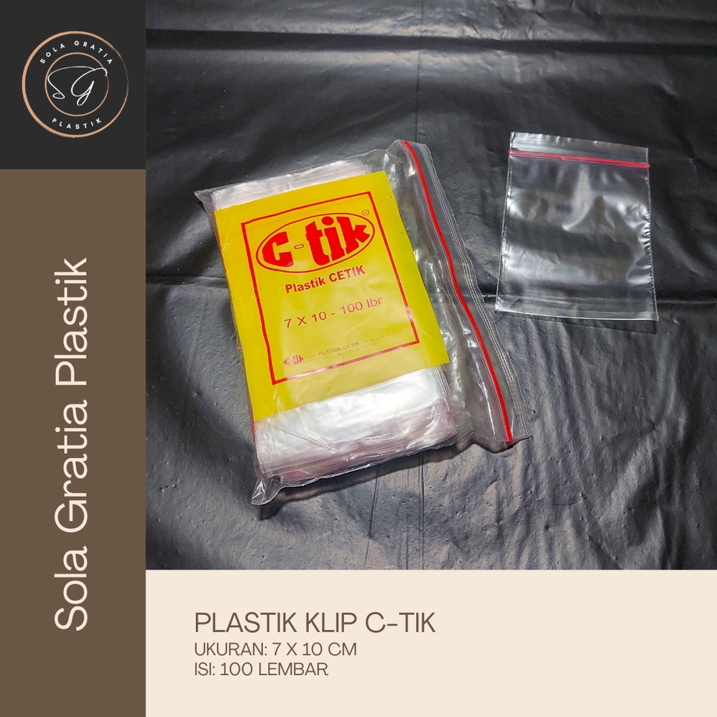 Plastik Klip C-Tik - Plastik Ziplock
