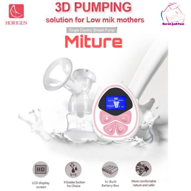 POMPA ASI ELEKTRIK HORIGEN MITURE SINGLE ELECTRIC BREAST PUMP