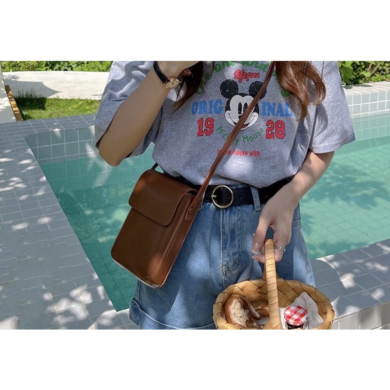 Tas Selempang Kulit Wanita Tas Hp Cewek Mini Slingbag JS2 8525