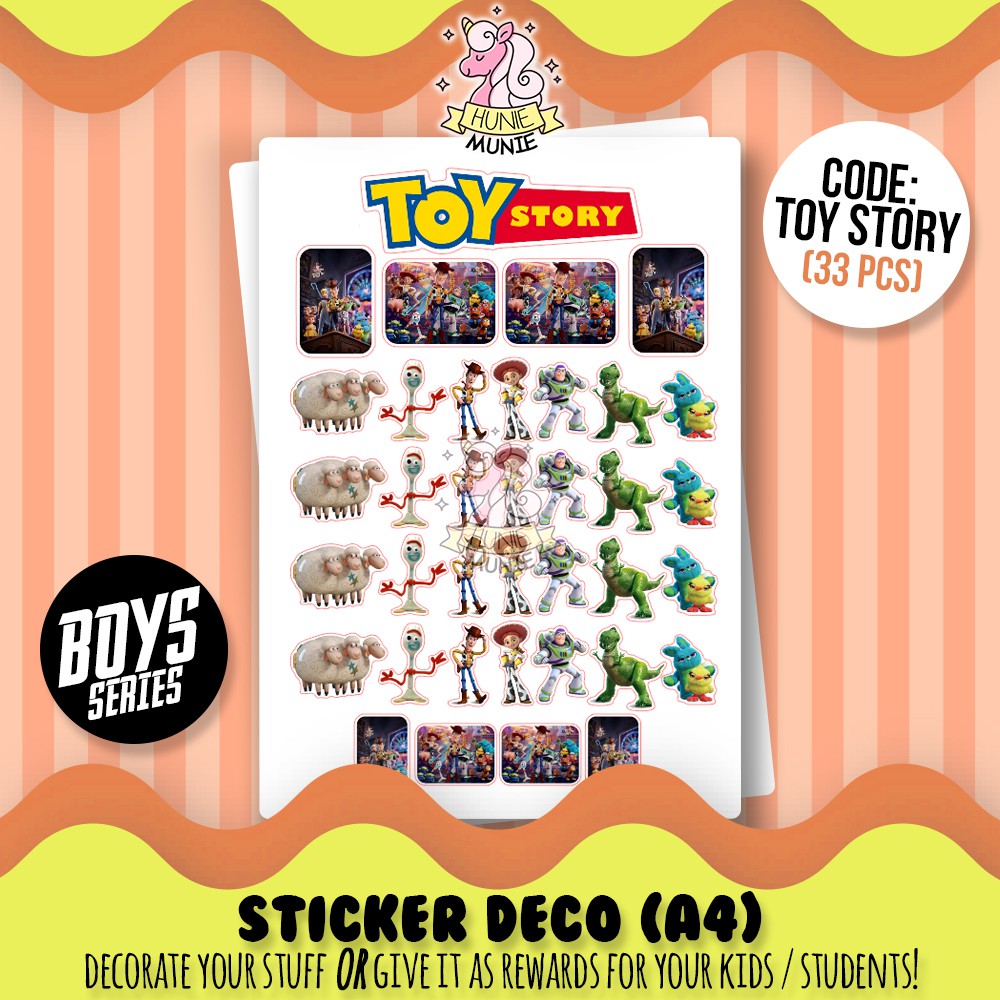 

Sticker Deco - Toy Story Stiker Boys - Hunie Munie