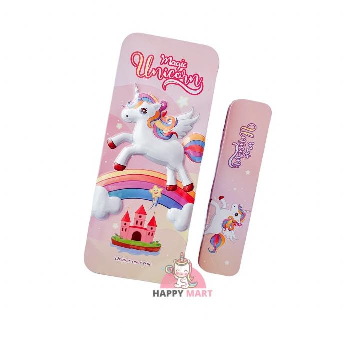 

Kotak pensil unicorn premium free mini pensil box