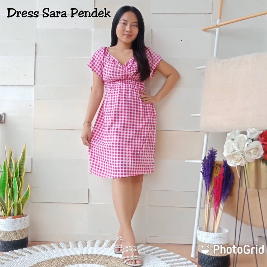 DASTER BALIKU/DRESS SARA PENDEK/DASTER PENDEK MURAH/DASTER KEKINIAN