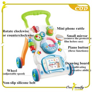 ONE M18 Baby Push Walker Alat Bantu Jalan  Bayi  Mainan  