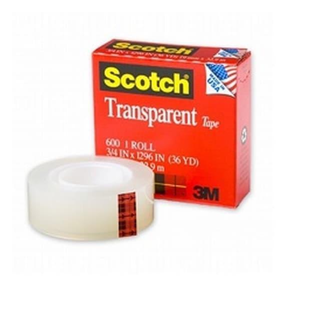 

ⅎ Scotch Transparan 3/4 x 36yd 3M (isolasi Bening) ™