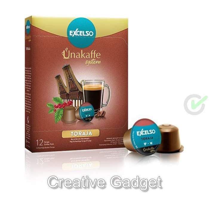 

Excelso Unakaffe Capsule - Toraja ( Kapsul Kopi / Coffee Pods ) Baru!