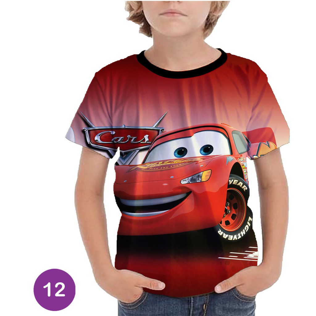 Baju McQueen 3D Baju Kartun Series Anak #12