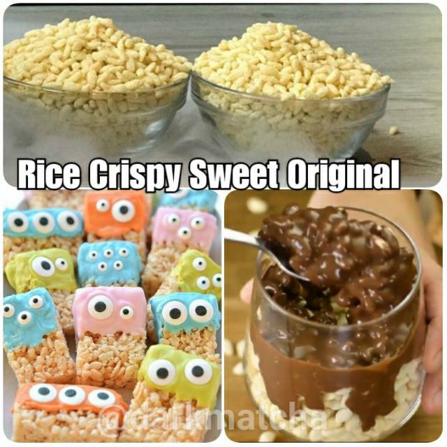

rice krispy sereal beras crispy white halal topping cracker kue cereal wafer biskuit hiasan cake