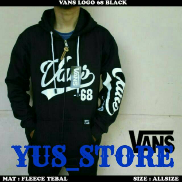 Jaket sweater vans logo 68/sweater jaket vans logo