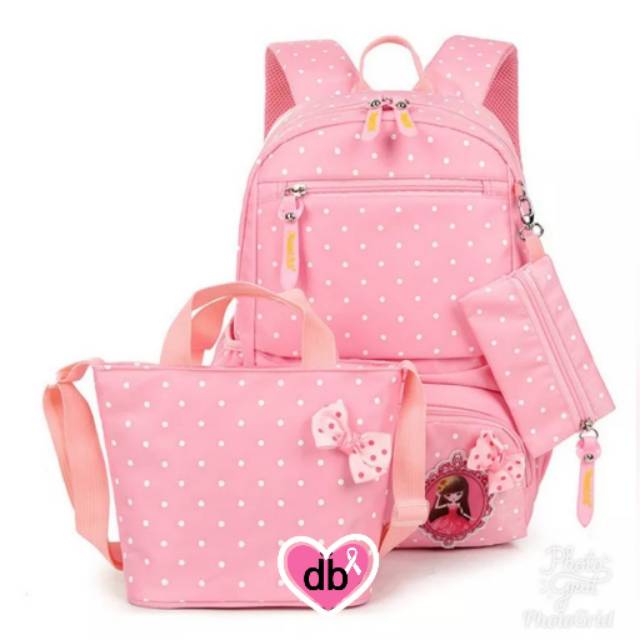 Backpack Set Polka Pita Barbie