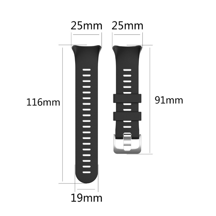 Tali Jam Garmin Forerunner 45 (Bukan 45s) - Watch Strap Rubber Silikon