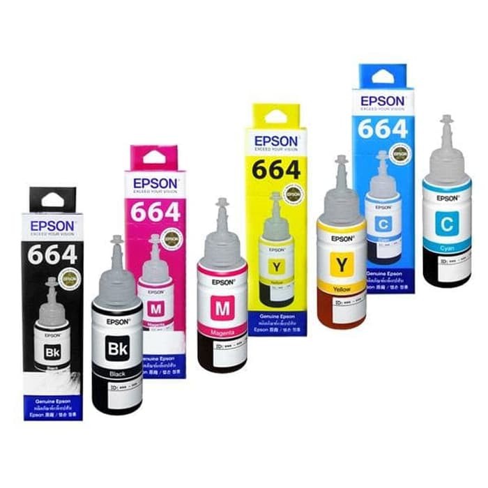 TINTA - INK PRINTER EPSON 664 ORIGINAL ASLI