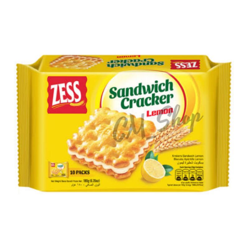 

LL - zess sugar crackers biskuit zess sandwich crackers zess lemon - keju - coklat