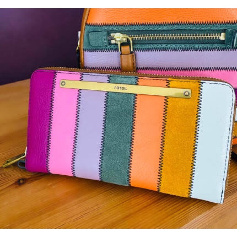 Dompet fossll liza zip multi