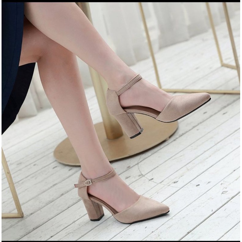 ZUFAR - CAMIDYA CHUNKY HEELS/Heels Sepatu Wanita /Sepatu Kerja Wanita/FORMAL BLOCK HEELS/HEELS CANTIK