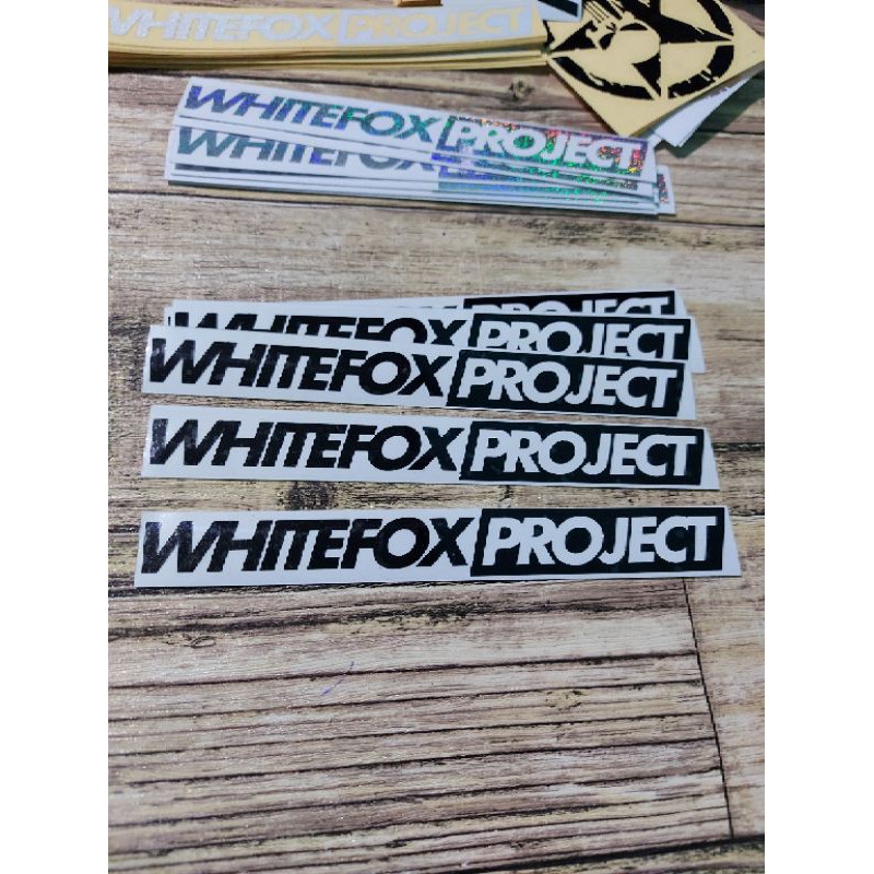 STICKER WHITEFOXPROJECT CUTTING