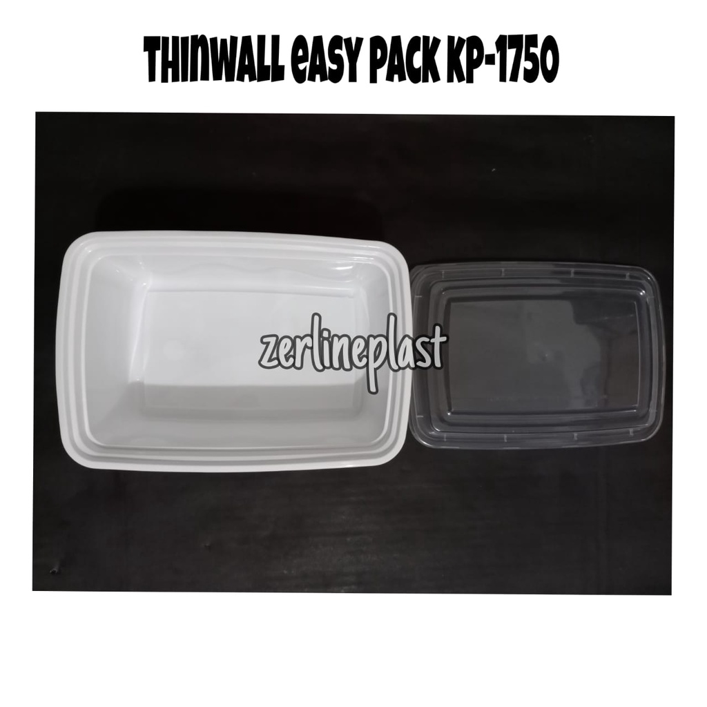 Thinwall EASY PACK KM-1000&amp;1750 Putih Susu - FOOD CONTAINER KM-1000/1750