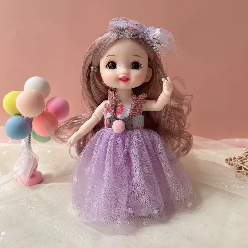 New Boneka BJD Tertawa Cantik Full Aksesoris Mewah Rambut Super Panjang