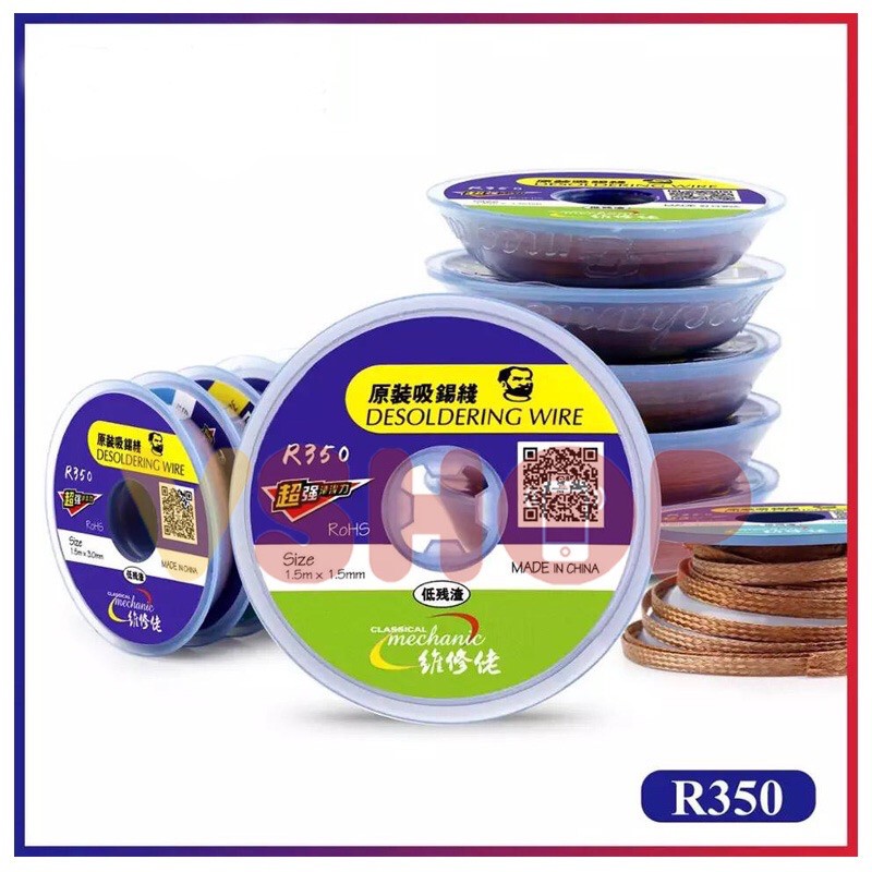 SOLDERING WICK - SOLDER WICK - KAWAT PEMBERSIH TIMAH MECHANIC R350