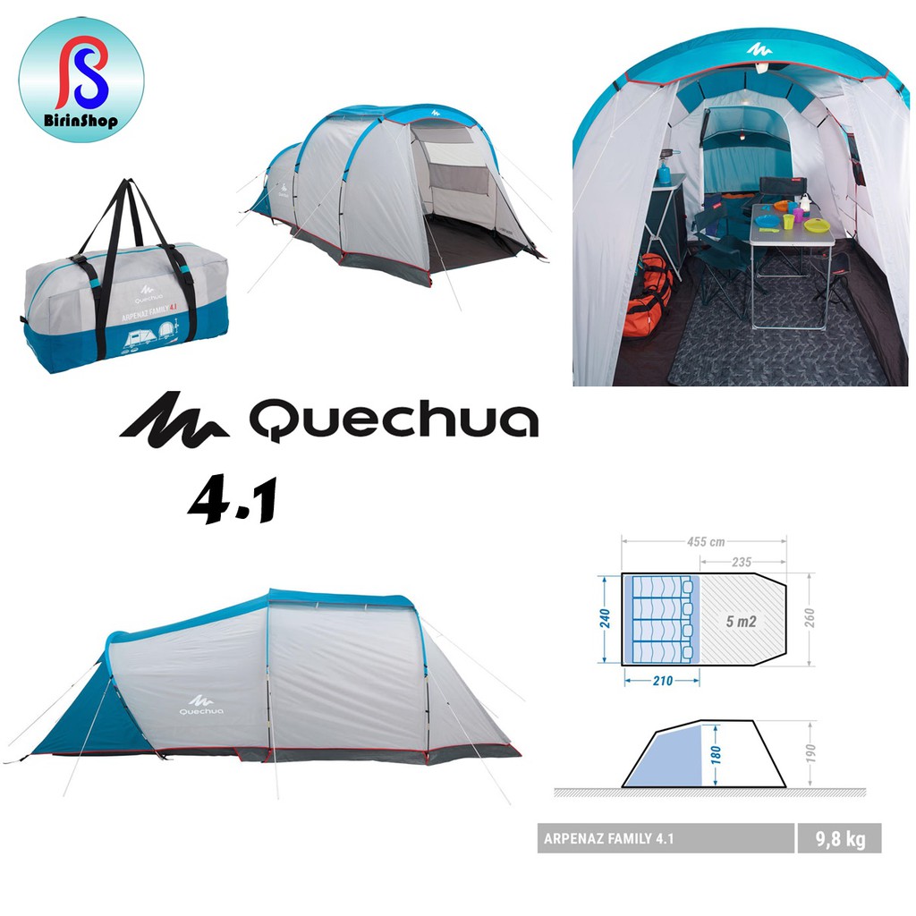 Tenda Camping Quechua ARPENAZ 4 Orang 