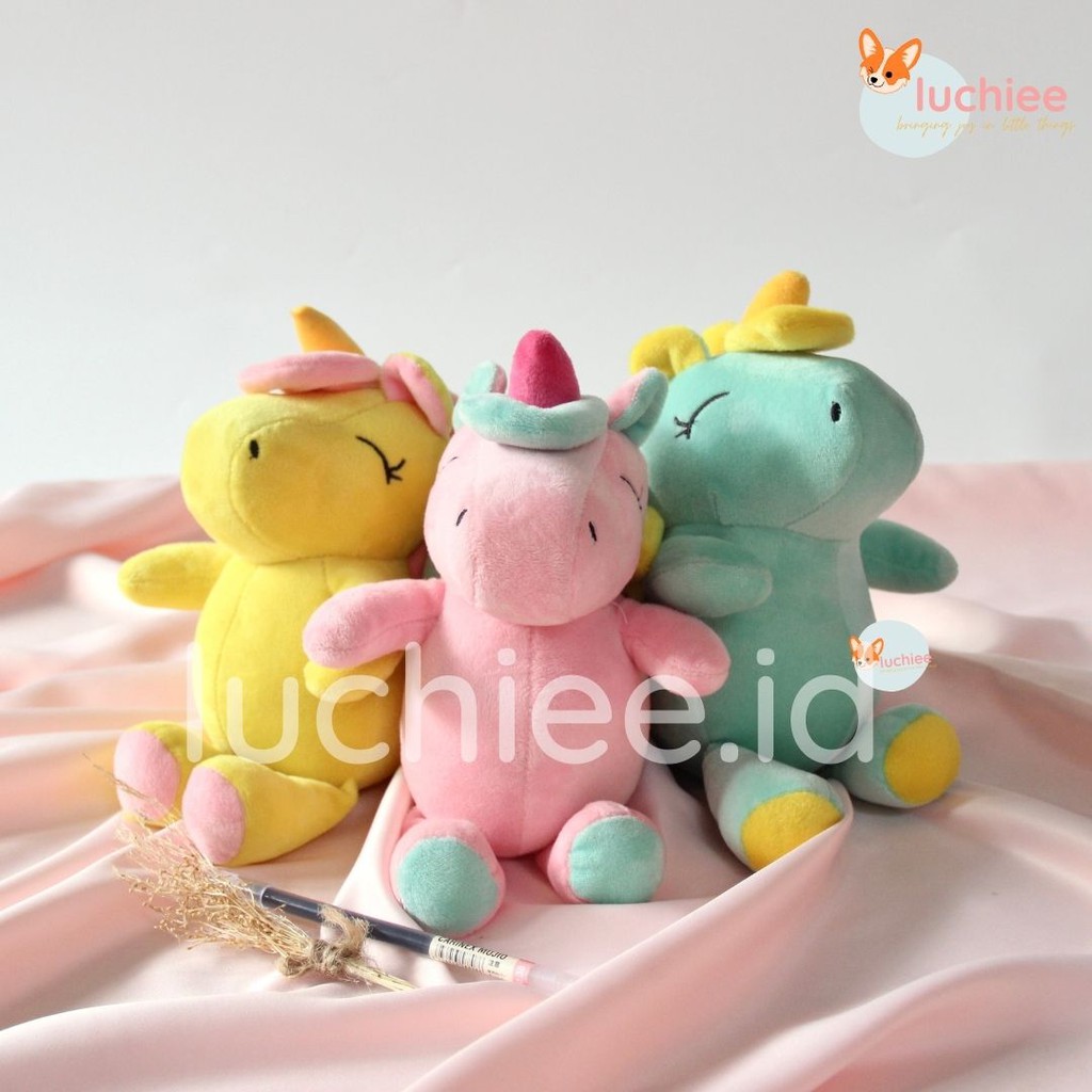 BONEKA UNICORN KECIL MINI MAINAN ANAK HADIAH ULANG TAHUN WISUDA BAHAN PLUSH LUCU LEMBUT