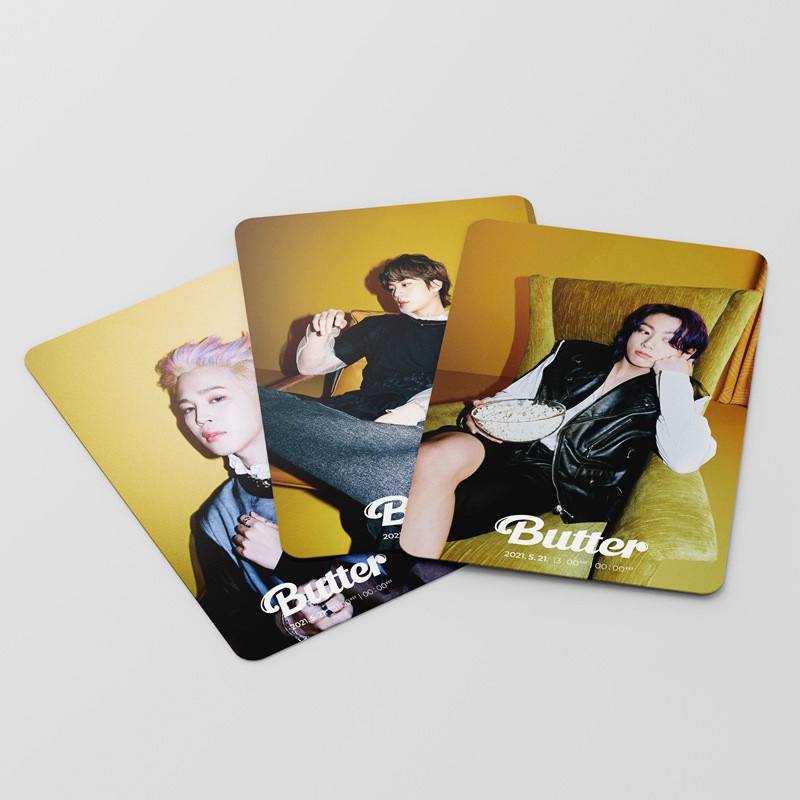 55pcs/box BTS photocard 2021 Butter Album LOMO Card photocards Postcard ((In STOCK) Kpop fan)