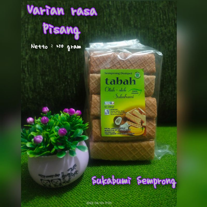 

Semprong Lipat Sukabumi kemasan 250 gr RASA PISANG