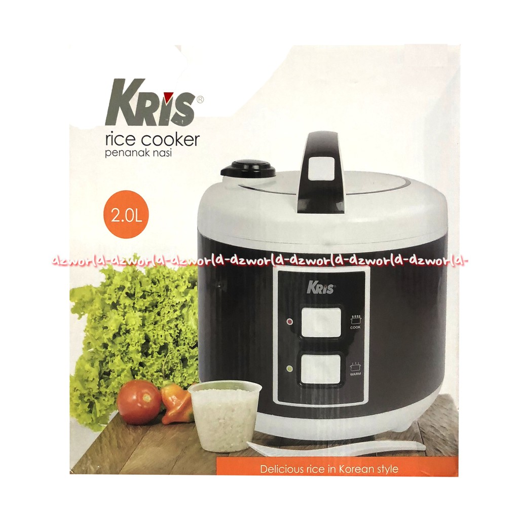 Kris Rice Cooker Penanak Nasi 2L Grey Abu-Abu Gray