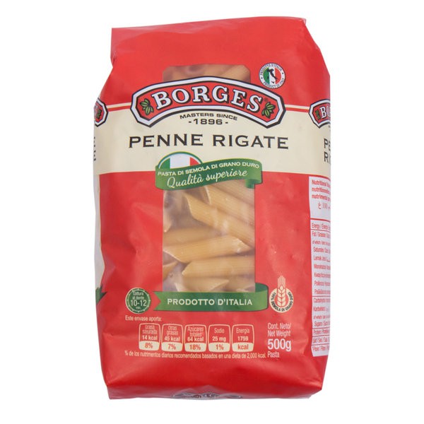 

BORGES Pasta Penne Rigate 500gr