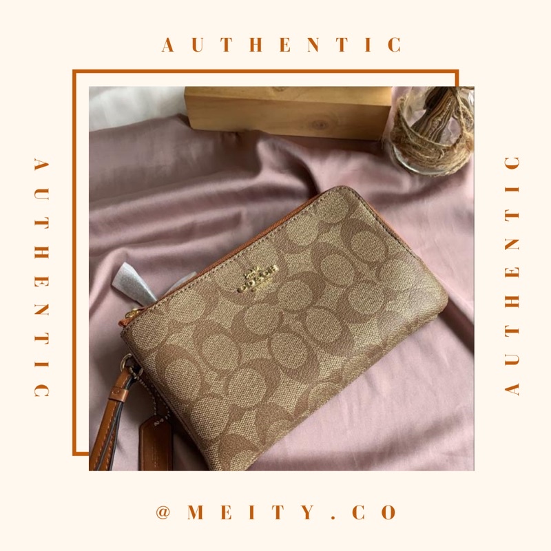 Coach Double Zip Wristlet