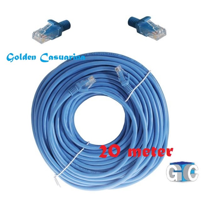 WEBSONG KABEL LAN CAT 6 + RJ45 20M