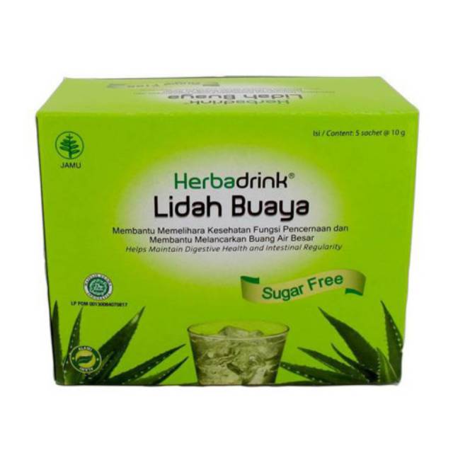 

HERBADRINK SUGAR FREE LIDAH BUAYA 5 X 10 GR
