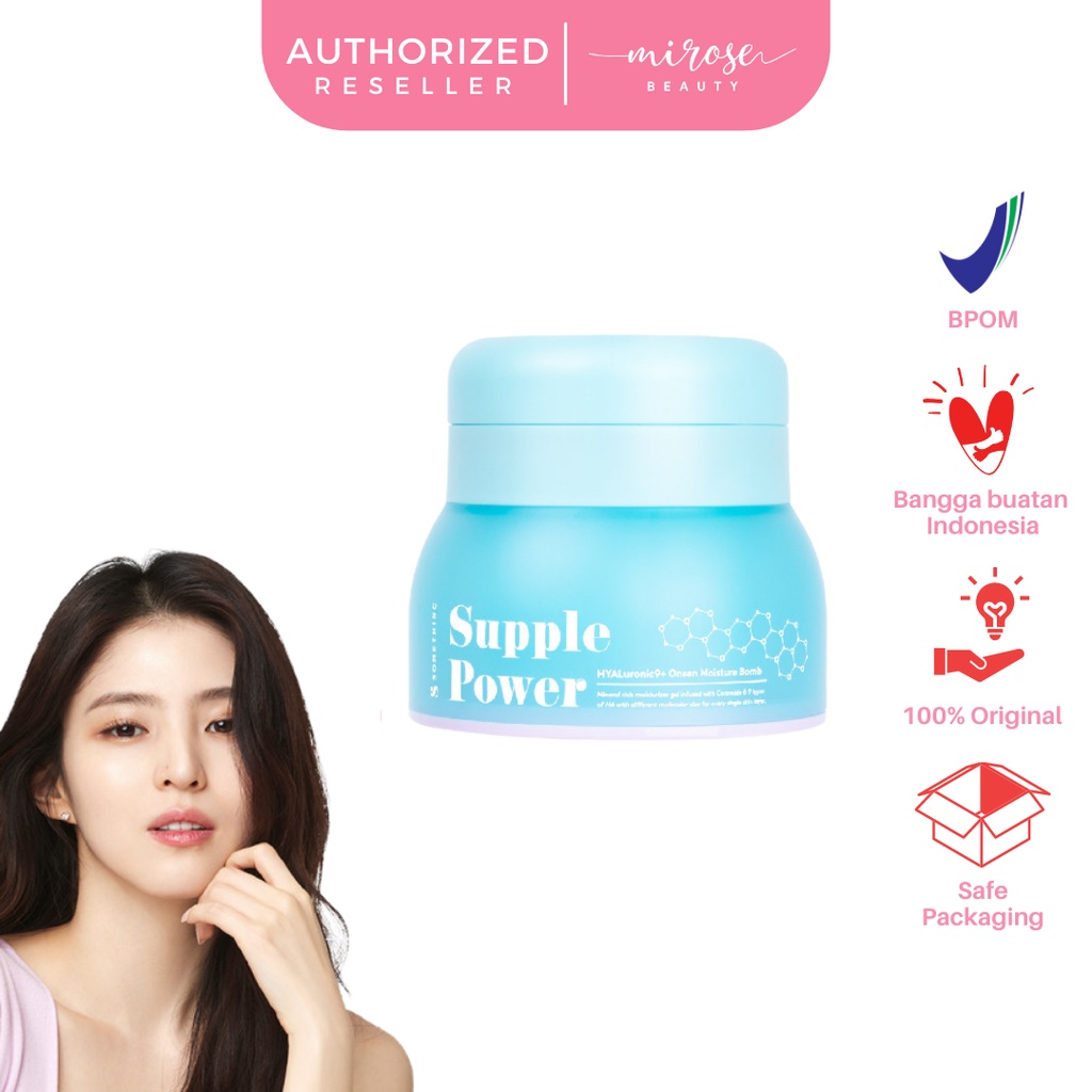 SOMETHINC Supple Power Hyaluronic9+Onsen Moisture Bomb Gel - Krim Pagi dan Malam (Kulit Sensitif)