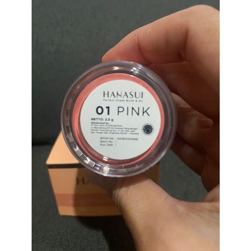 [ORI] Hanasui Perfect Cheek Blush &amp; Go Powder Wajah Tampak Lebih Cerah dan Segar - Pink &amp; Peach